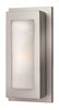 Foto para 100w Outdoor Titan MED Organic Ribbed Etched Titanium Small Wall Mount