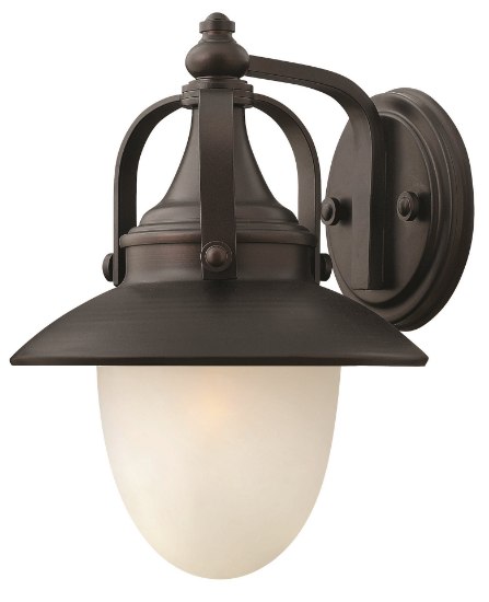 Picture of 15w Outdoor Pembrook LED Etched Opal Spanish Bronze Small Wall Mount