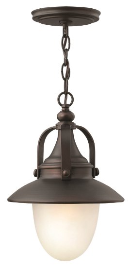 Picture of 100w Outdoor Pembrook MED Etched Opal Spanish Bronze Hanging