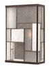 Foto para 60w Outdoor Mondrian CAND Art Glass Panels Buckeye Bronze Medium Wall Mount