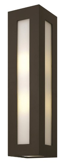 Picture of 25.5w Outdoor Dorian LED Clear Painted White Inside Bronze Large Wall Mount