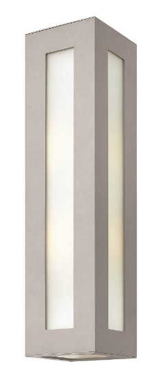 Picture of 100w Outdoor Dorian MED Clear Painted White Inside Titanium Large Wall Mount