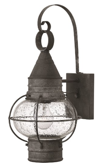 Picture of 15w Outdoor Cape Cod LED Clear Seedy Aged Zinc Small Wall Mount