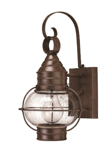 Foto para 60w Outdoor Cape Cod MED Clear Seedy Sienna Bronze Mini Wall Mount