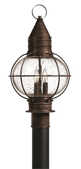 Picture of 15w Outdoor Cape Cod LED Clear Seedy Sienna Bronze Extra Large Post Top