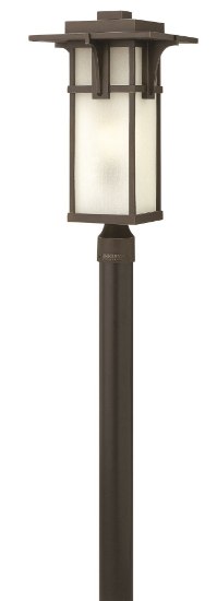 Foto para 15w Outdoor Manhattan LED Etched Seedy Oil Rubbed Bronze Post Top/ Pier Mount