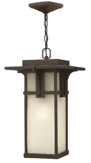 Picture of 100w Outdoor Manhattan MED Etched Seedy Oil Rubbed Bronze Hanging