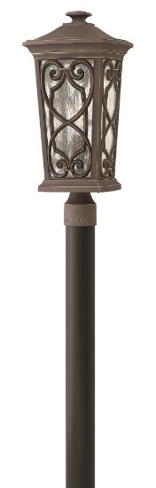 Picture of 100w Outdoor Enzo MED Clear Seedy Oil Rubbed Bronze Post Top/ Pier Mount