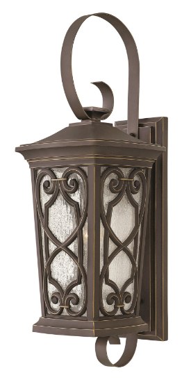 Picture of 100w Outdoor Enzo MED Clear Seedy Oil Rubbed Bronze Extra Large Wall Mount