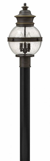 Picture of 60w Outdoor Saybrook CAND Clear Seedy Oil Rubbed Bronze Post Top/ Pier Mount