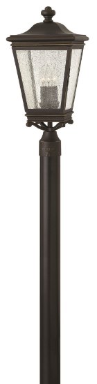 Picture of 60w Outdoor Lincoln CAND Clear Seedy Oil Rubbed Bronze Post Top/ Pier Mount