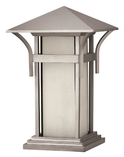 Picture of 15w Outdoor Harbor LED Etched Seedy Bound Titanium Pier Mount