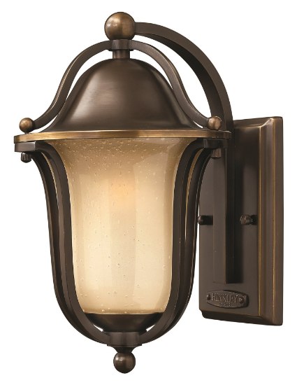 Picture of 15w Outdoor Bolla LED Light Amber Seedy Olde Bronze Small Wall Mount