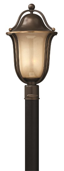 Picture of 15w Outdoor Bolla LED Light Amber Seedy Olde Bronze Post Top/ Pier Mount