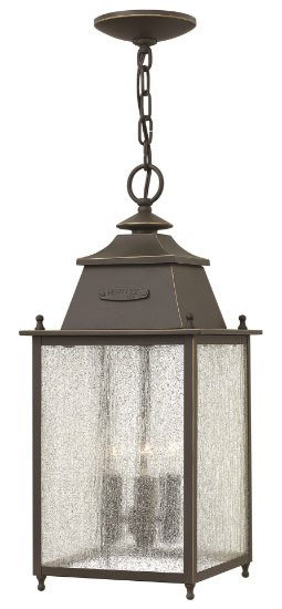 Foto para 60w Outdoor Chatfield CAND Clear Seedy Oil Rubbed Bronze Hanging