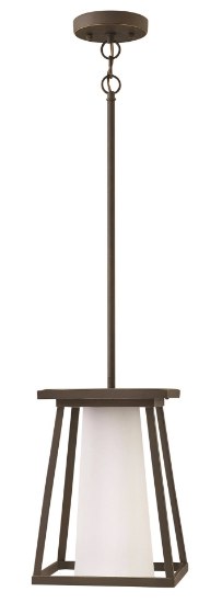 Picture of 100w Outdoor Burke MED Etched Opal Oil Rubbed Bronze Hanging