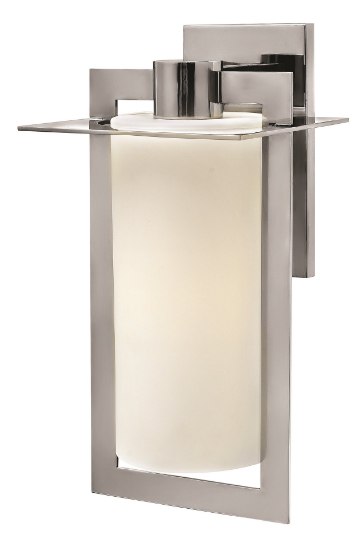 Foto para 100w Outdoor Colfax MED Etched Opal Polished Stainless Steel Large Wall Mount