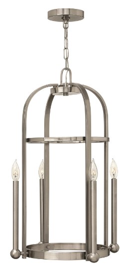 Foto para 60w Foyer Landon CAND Brushed Nickel Single Tier Foyer