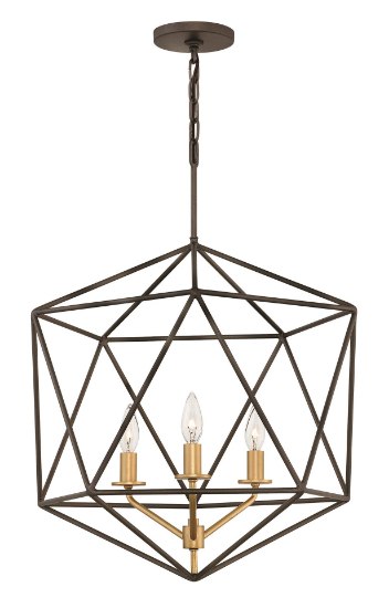 Foto para 60w Chandelier Astrid CAND Metallic Matte Bronze Single Tier Pendant