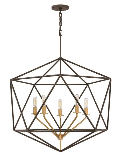 Picture of 60w Chandelier Astrid CAND Metallic Matte Bronze Single Tier Pendant