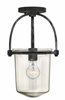 Picture of 100w Foyer Clancy MED Clear Aged Zinc Stem Hung Pendant