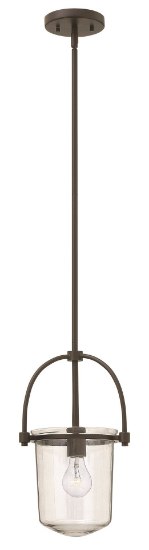 Picture of 100w Foyer Clancy MED Clear Buckeye Bronze Stem Hung Pendant