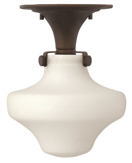 Picture of 100w Foyer Congress MED Etched Opal Oil Rubbed Bronze Flush Mount