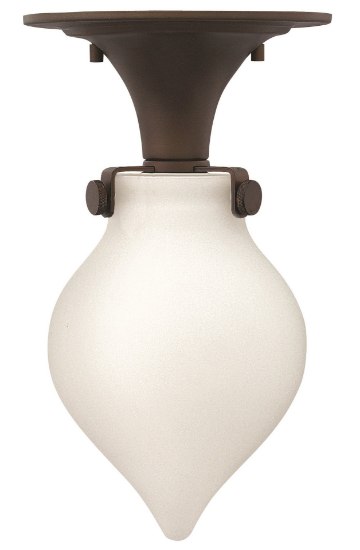 Foto para 15w Foyer Congress LED Etched Opal Oil Rubbed Bronze Flush Mount