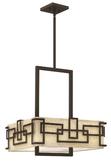 Picture of 100w Chandelier Lanza MED Oil Rubbed Bronze Stem Hung Foyer