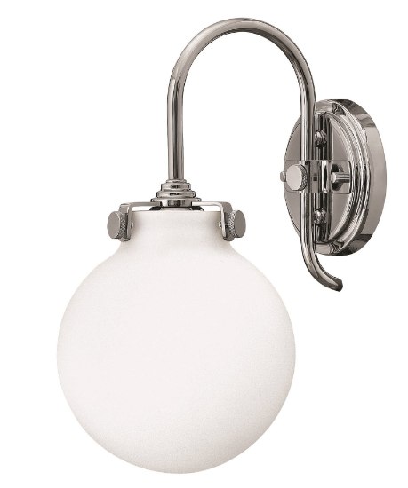 Picture of 100w Sconce Congress MED Etched Opal Chrome