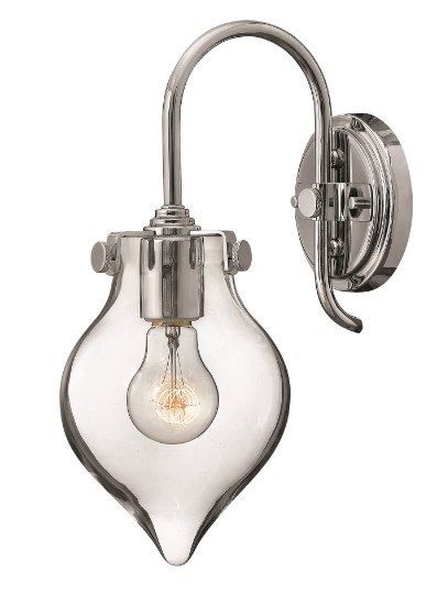 Picture of 100w Sconce Congress MED Clear Glass Chrome