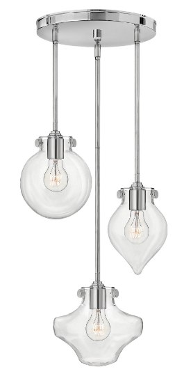 Foto para 100w Pendant Congress MED Clear Chrome Pendant Pairings