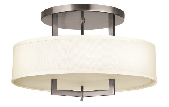 Picture of 75w Foyer Hampton MED Antique Nickel Semi-flush Mount