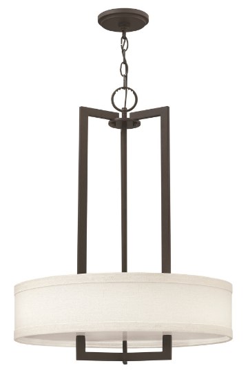 Picture of 60w Chandelier Hampton MED Buckeye Bronze Inverted Pendant