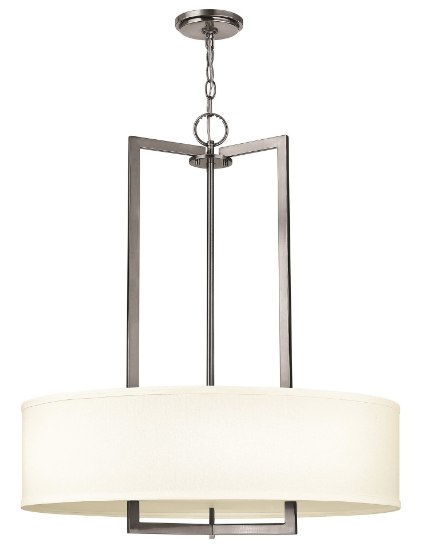 Foto para 48w Chandelier Hampton LED Antique Nickel Inverted Pendant