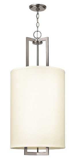 Foto para 60w Foyer Hampton MED Antique Nickel Inverted Pendant