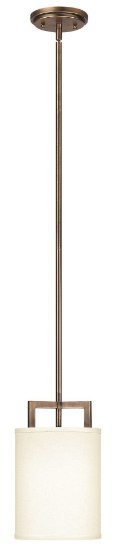 Picture of 15w Mini-Pendant Hampton LED Brushed Bronze Stem Hung Pendant