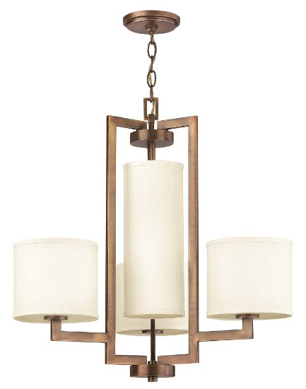 Picture of 100w Chandelier Hampton MED Brushed Bronze Single Tier