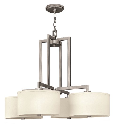 Foto para 100w Foyer Hampton MED Antique Nickel Single Tier Downlight