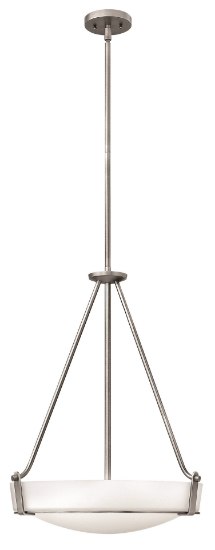 Picture of 100w Foyer Hathaway MED Etched Antique Nickel Stem Hung Foyer