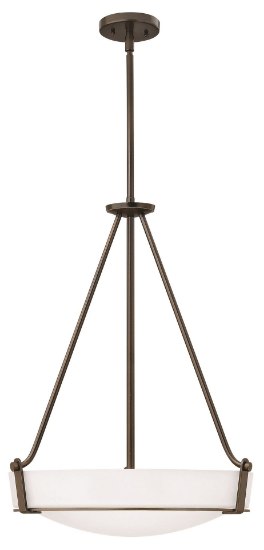 Foto para 100w Foyer Hathaway MED Etched Olde Bronze Stem Hung Foyer