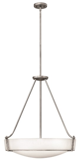 Picture of 100w Foyer Hathaway MED Etched Antique Nickel Stem Hung Foyer