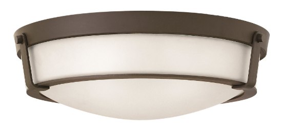 Picture of 60w Foyer Hathaway MED Etched Olde Bronze Flush Mount