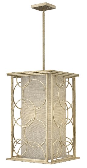 Foto para 60w Foyer Flourish CAND Silver Leaf Stem Hung Foyer