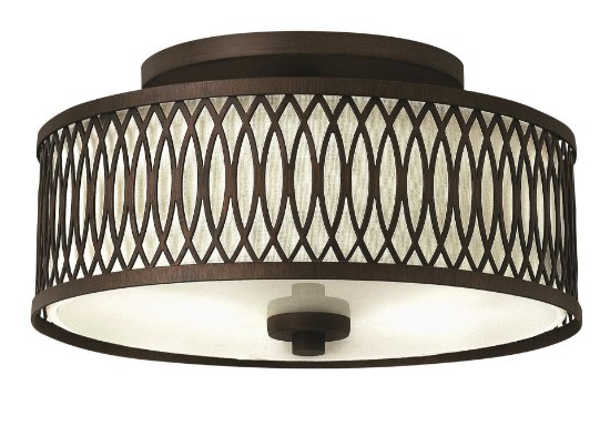 Picture of 60w Foyer Walden MED Victorian Bronze Semi-flush Mount