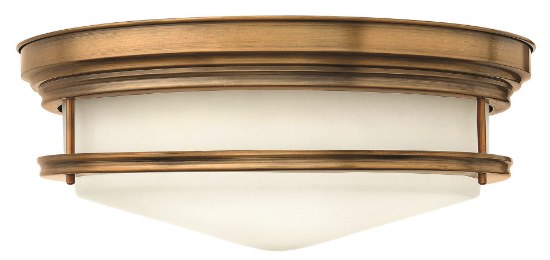 Picture of 48w Foyer Hadley LED Etched Opal Brushed Bronze Flush Mount