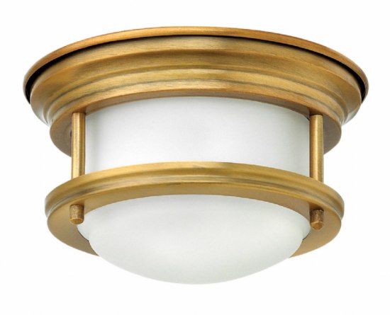 Picture of 16w Foyer Hadley LED Etched Opal Brushed Bronze Flush Mount