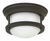 Picture of 16w Foyer Hadley LED Etched Opal Oil Rubbed Bronze Flush Mount