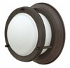 Foto para 16w Foyer Hadley LED Etched Opal Oil Rubbed Bronze Flush Mount