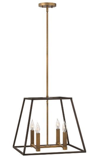 Picture of 60w Foyer Fulton CAND Bronze Stem Hung Pendant